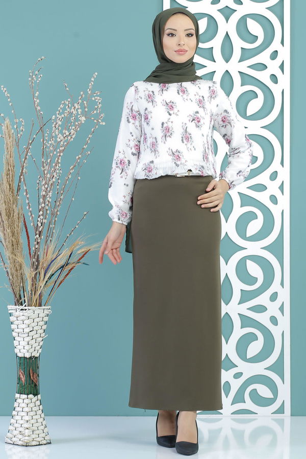 Etek Haki - 02 7671 Haki - 7671