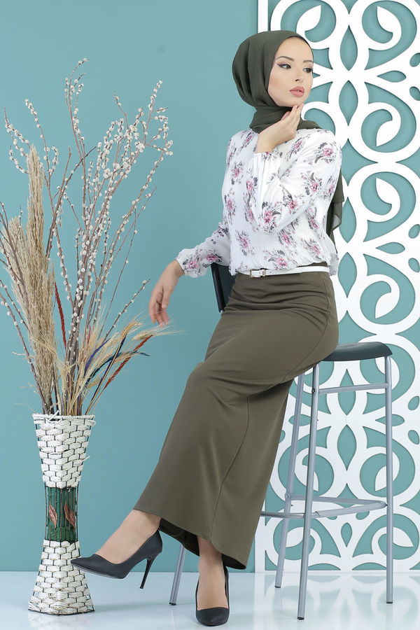 Etek Haki - 02 7671 Haki - 7671