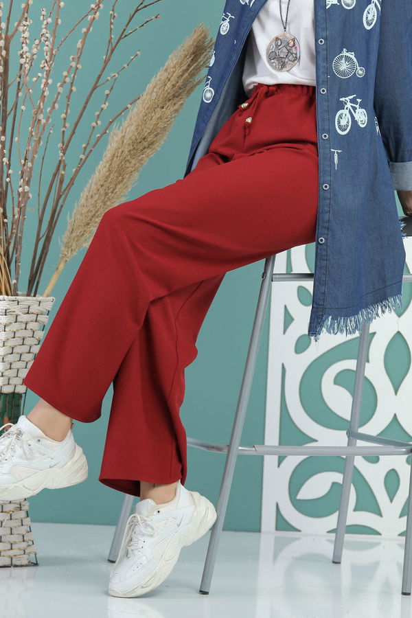 Bol Pantolon Bordo - 02 7679 Bordo - 7679 BORDO