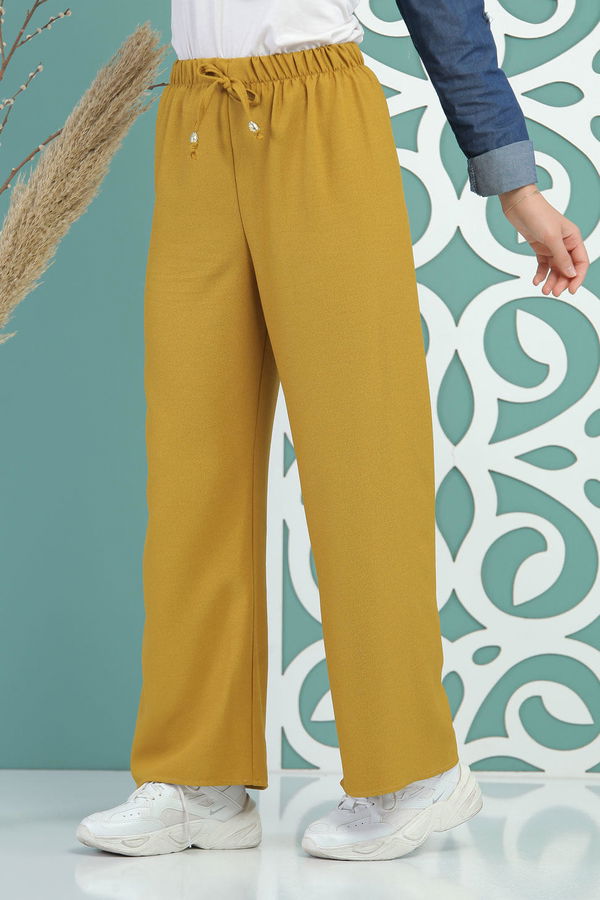 Bol Pantolon Hardal - 02 7679 Sarı - 7679 Sarı