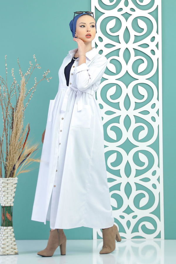 Kuşaklı Kap Siyah Beyaz - 6774