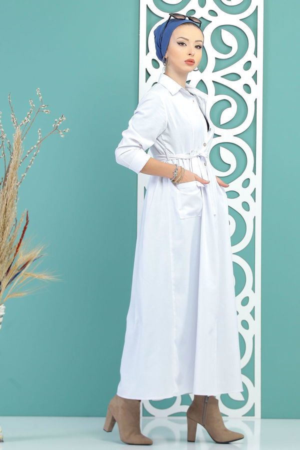 Kuşaklı Kap Siyah Beyaz - 6774
