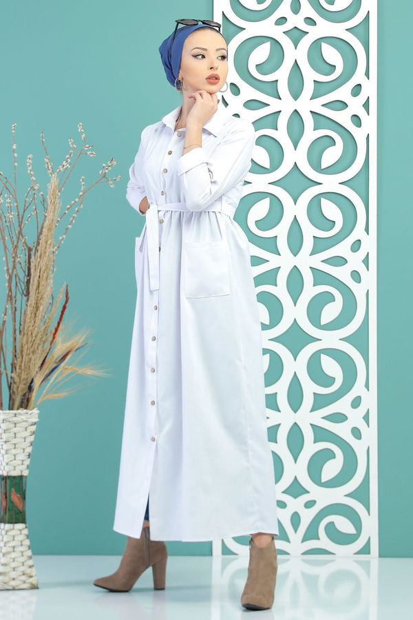 Kuşaklı Kap Siyah Beyaz - 6774
