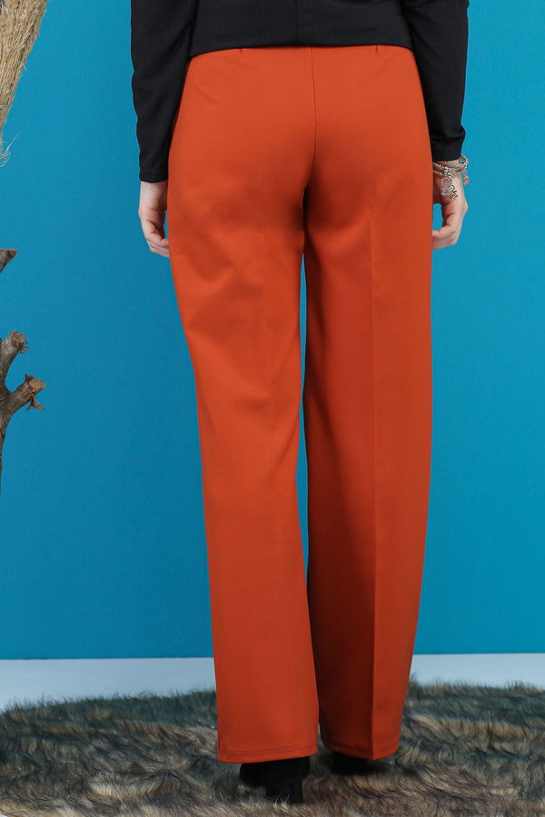 Kuşaklı Bol Pantalon Kiremit - 7739 Kiremit - 7739