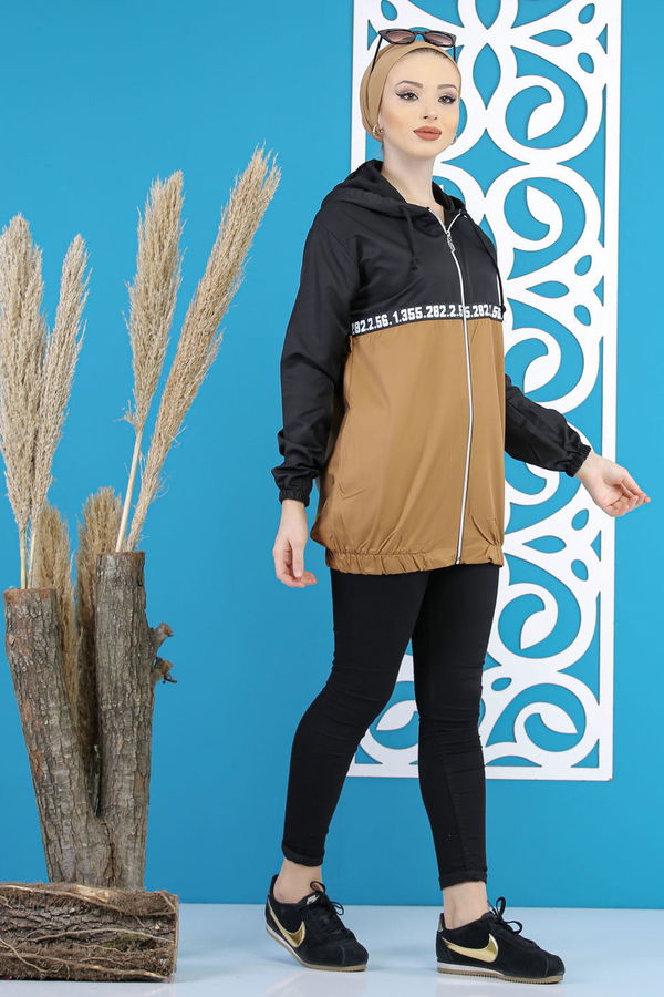 Yagmurluk Ceket Camel - 7807 Taba - 7807 TABA
