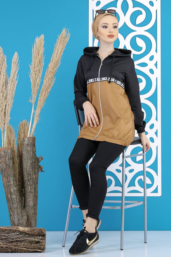 Yagmurluk Ceket Camel - 7807 Taba - 7807 TABA