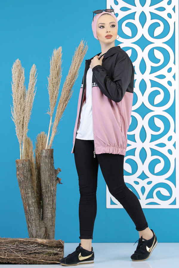 Yagmurluk Ceket Pudra - 7807 Pembe - 7807 PEMBE