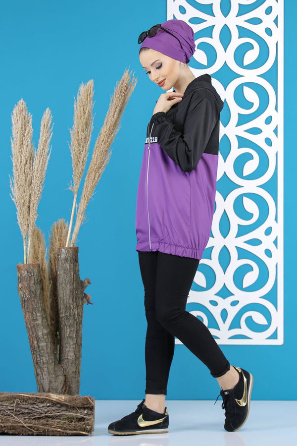 Yagmurluk Ceket Mor - 7807 Mor - 7807 MOR