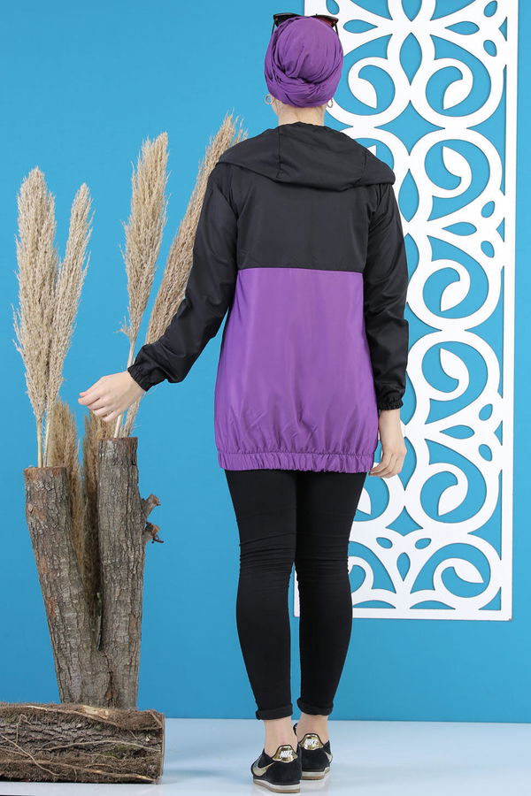 Yagmurluk Ceket Mor - 7807 Mor - 7807 MOR