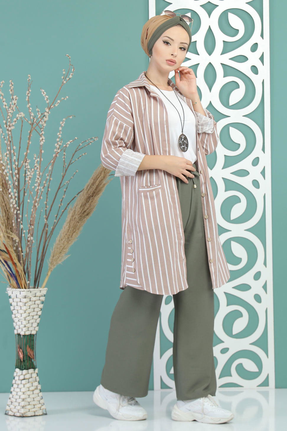 Bol Pantolon Haki - 02 7679 Haki - 7679 HAKİ