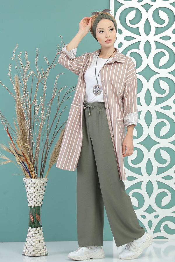 Bol Pantolon Haki - 02 7679 Haki - 7679 HAKİ