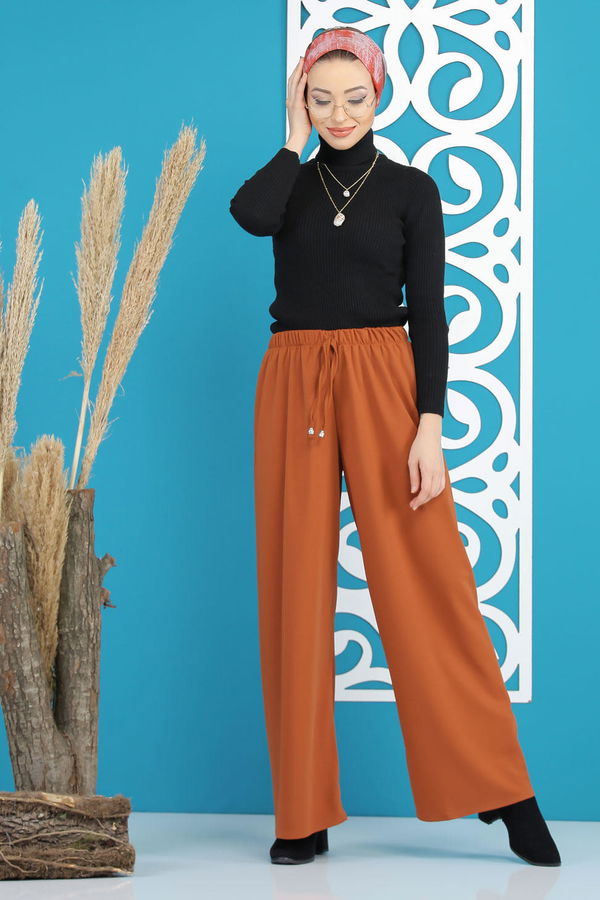 Petek Bol Paça Pantolon Taba - 02 7669 Taba - 7669 TABA
