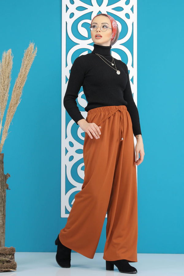 Petek Bol Paça Pantolon Taba - 02 7669 Taba - 7669 TABA