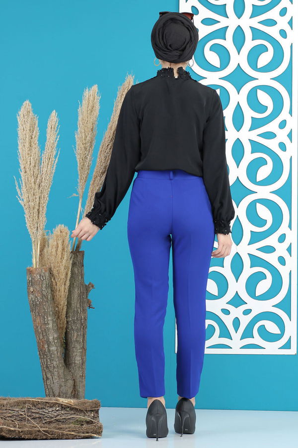 Klasik Pantolon Saks - 02 7603 Mavi - 7603 MAVİ