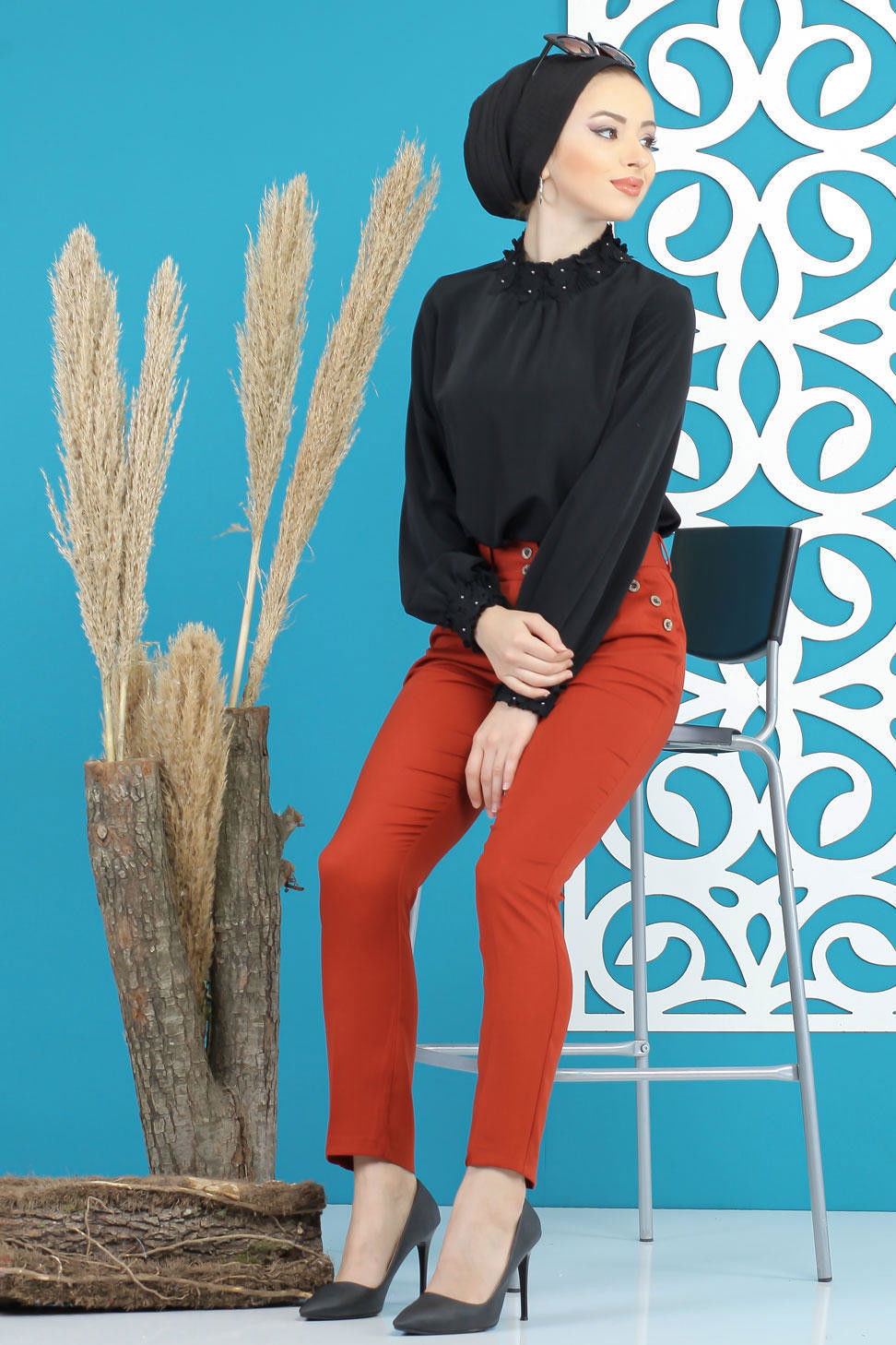 Klasik Pantolon Kiremit - 02 7603 Kiremit - 7603 KİREMİT