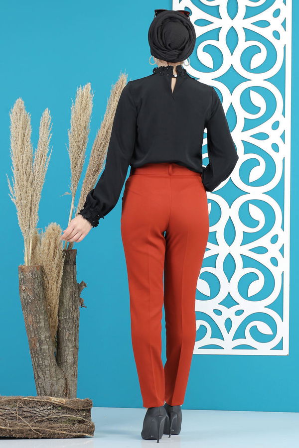 Klasik Pantolon Kiremit - 02 7603 Kiremit - 7603 KİREMİT