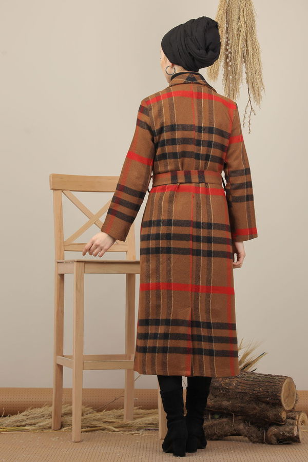 Kaşe Kaban Kahve - 7939 Kahverengi - 7939 KAHVERENGİ