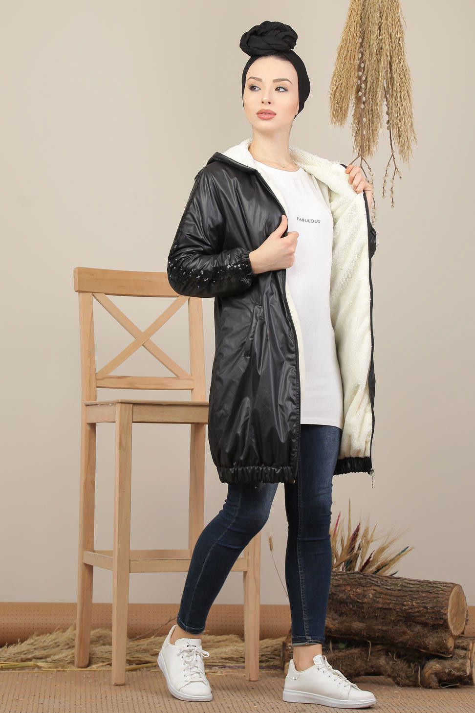 Pullu Mont Siyah  Siyah - 7999 SİYAH