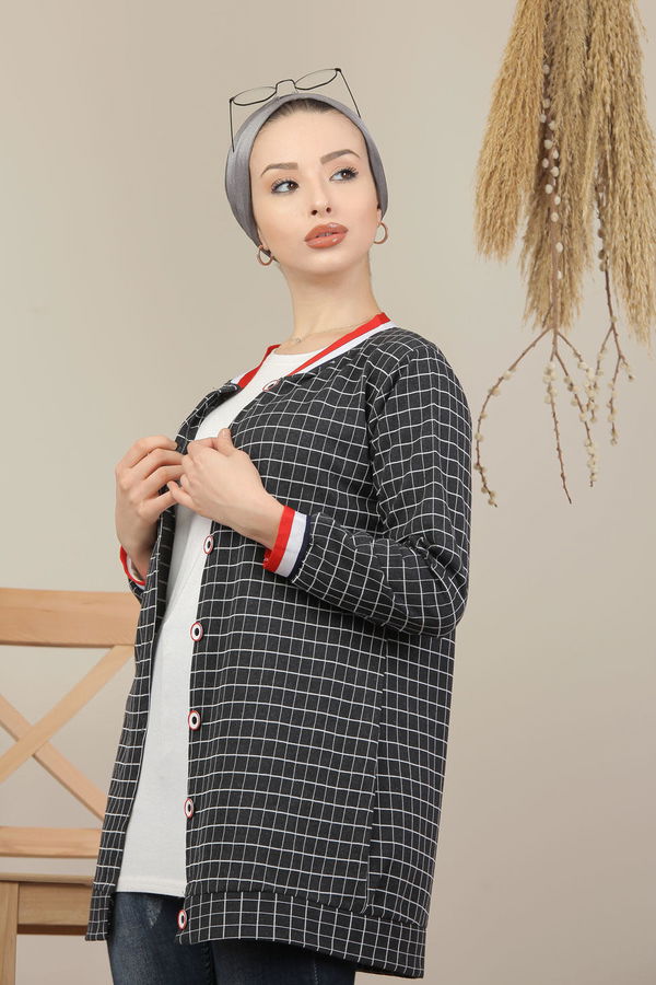 Karelı Ceket Antrasit - 02 7708 Antrasit - 7708 ANTRASİT