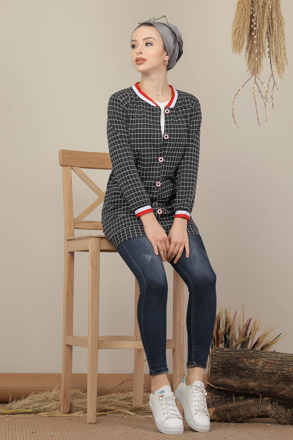 Karelı Ceket Antrasit - 02 7708 Antrasit - 7708 ANTRASİT