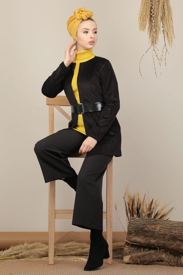 Kadife Ceket Siyah - 8105 Siyah - 8105