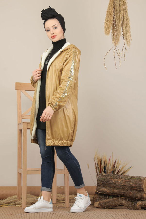 Pullu Mont Siyah  Sarı - 7999 Sarı