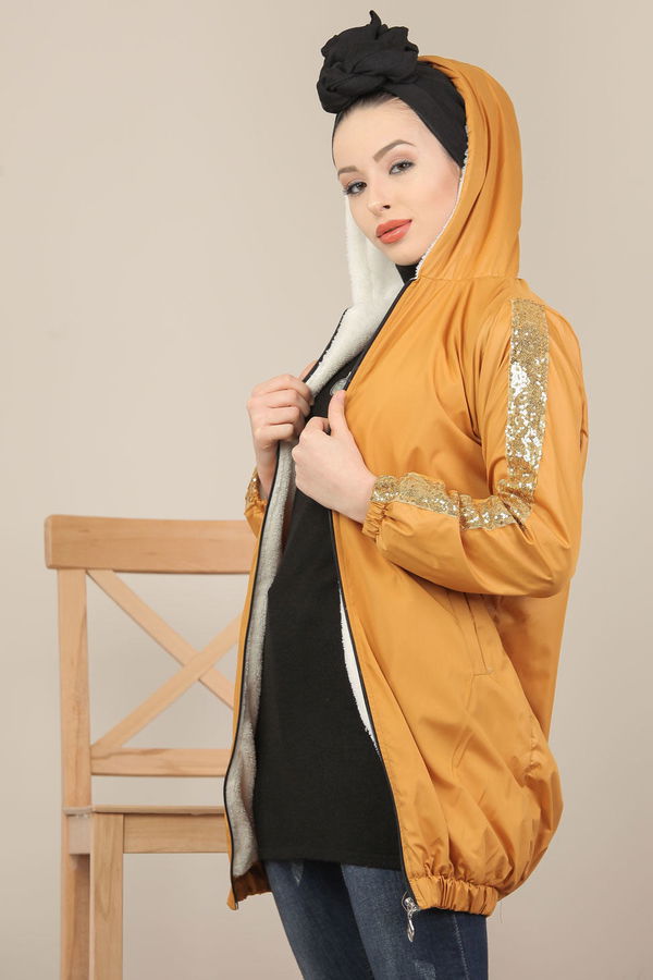 Pullu Mont Siyah  Sarı - 7999 Sarı