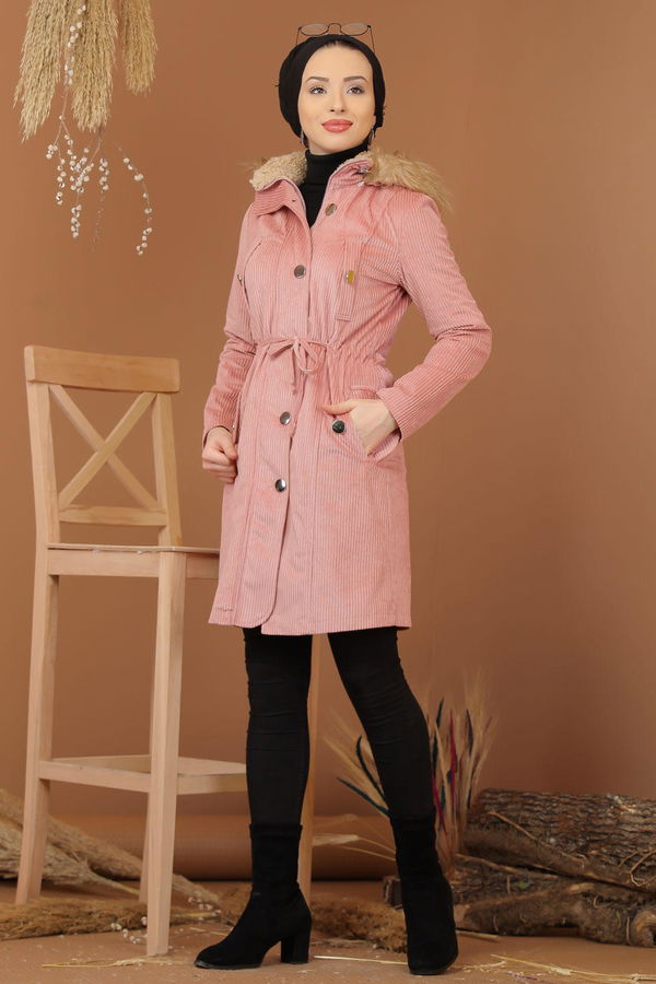Kadife Trenç Mont Taba  Pembe - 1309 PEMBE