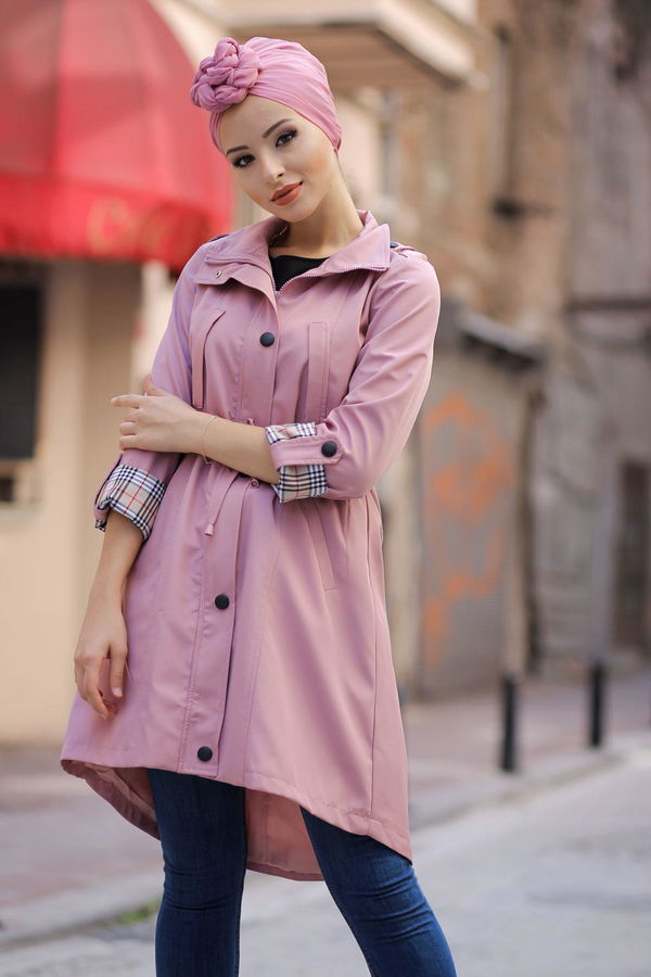 Trenç Mont Astarlı Siyah Pembe - 1292 PEMBE
