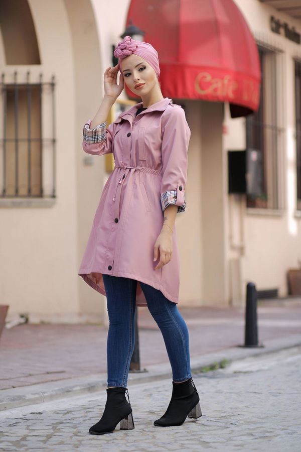 Trenç Mont Astarlı Siyah Pembe - 1292 PEMBE