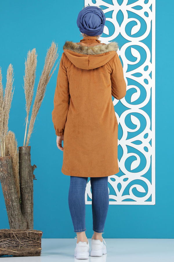 Kadife Mont Astarlı Siyah  Taba - 1308 TABA