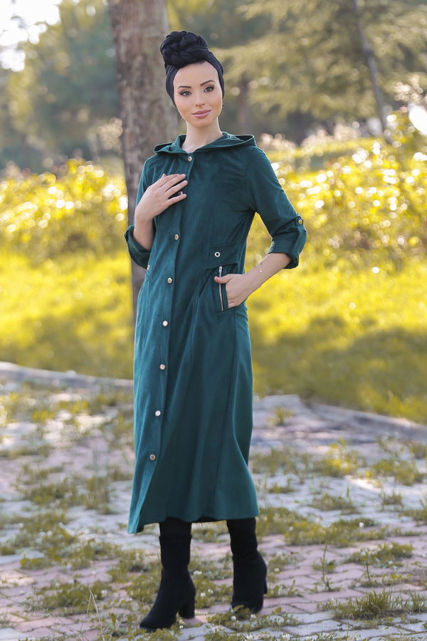 Kadife Kap Siyah  Yeşil - 1317 YEŞİL