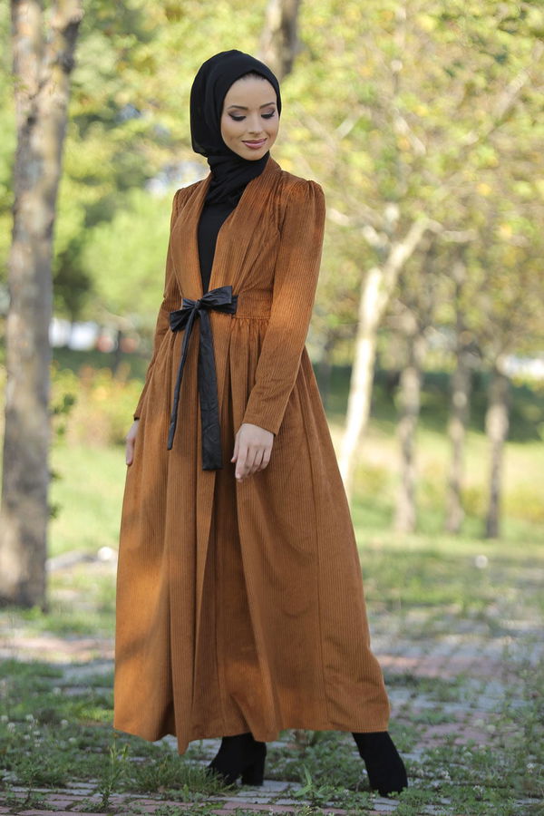 Kadife Ceket Haki  Taba - 1316 TABA