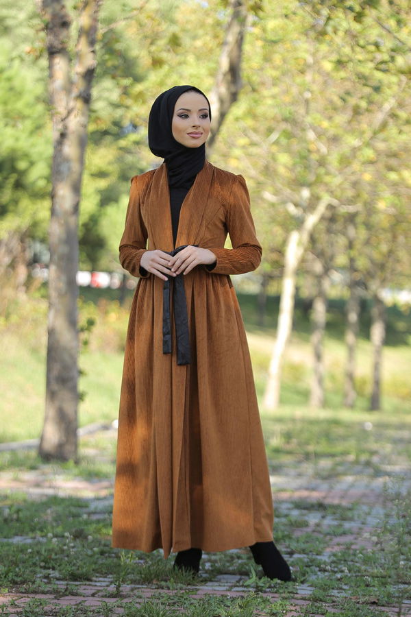 Kadife Ceket Haki  Taba - 1316 TABA