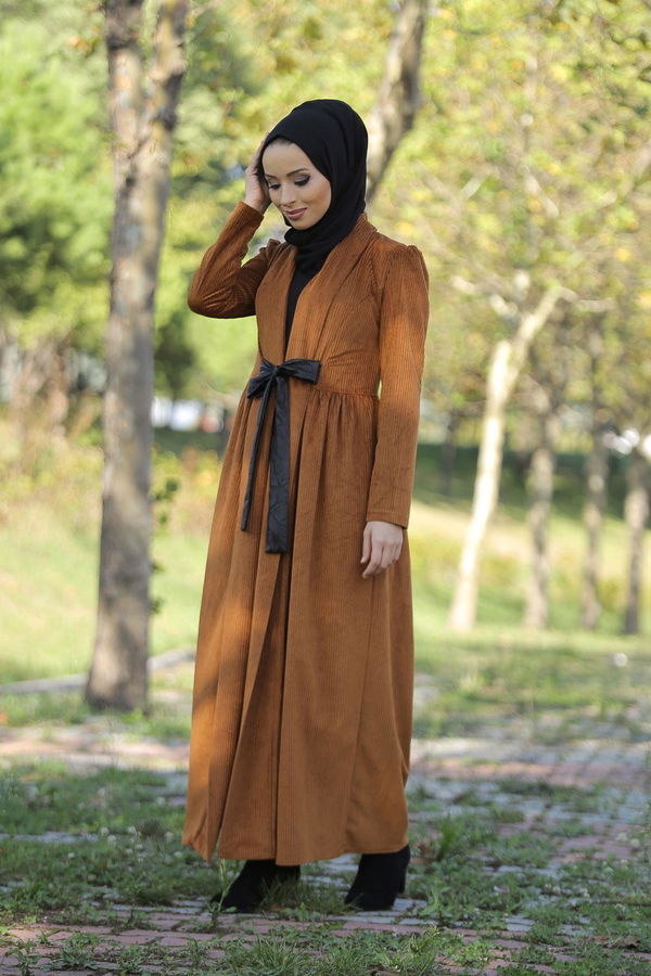 Kadife Ceket Haki  Taba - 1316 TABA