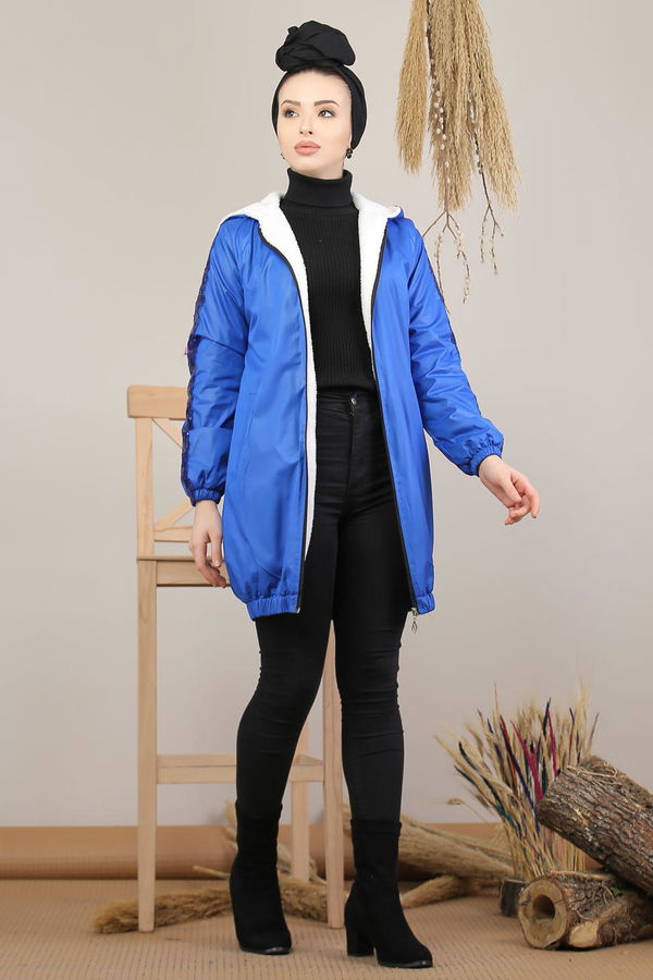 Pullu Mont Siyah  Mavi - 7999 MAVİ