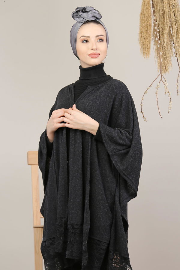 Tüllü Panço Siyah Siyah - 5207
