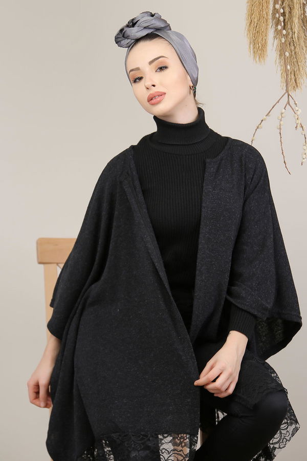 Tüllü Panço Siyah Siyah - 5207