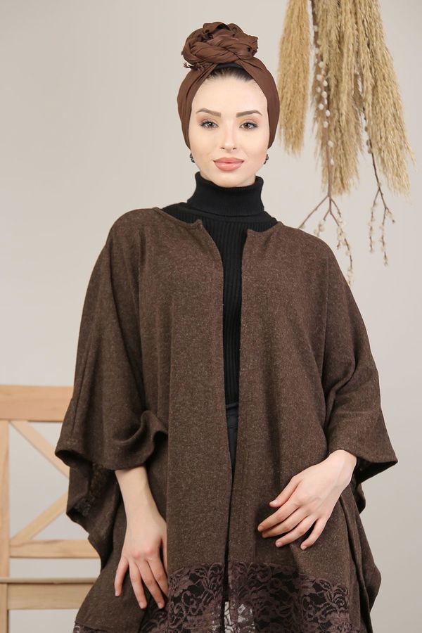 Tüllü Panço Siyah Kahverengi - 5207 KAHVERENGİ