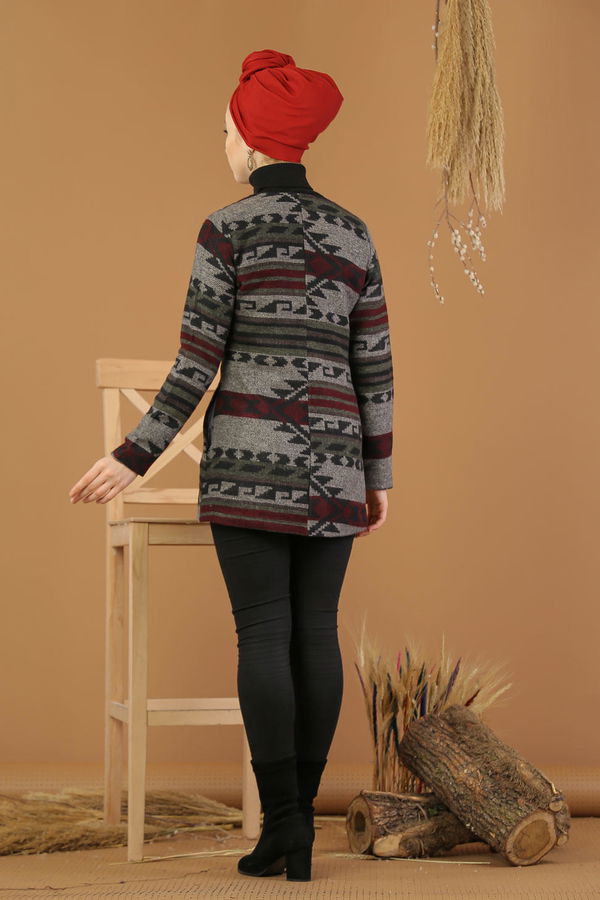 Kuşaklı Ceket Haki - 8172 Haki - 8172 HAKİ