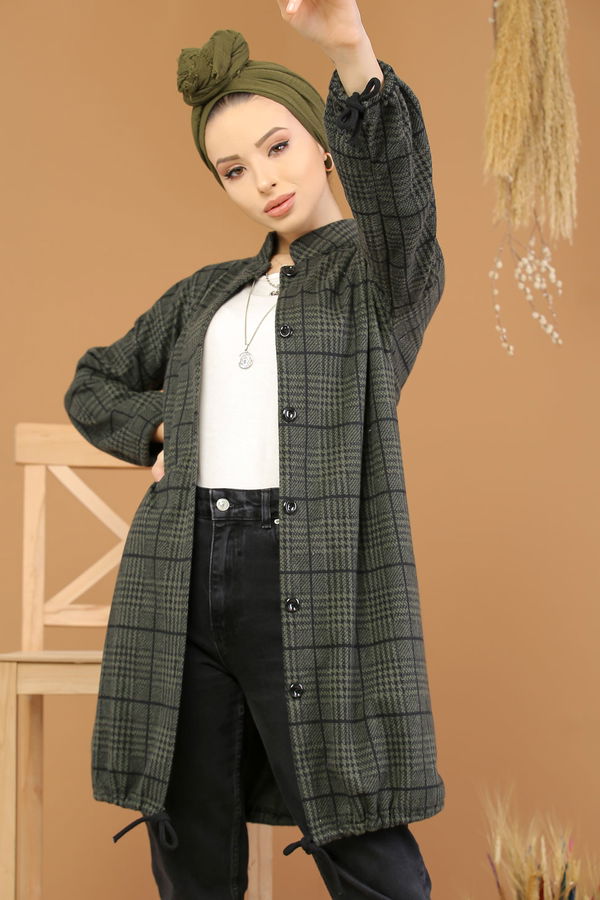 Dügmeli Ceket Haki - 5217 Haki - 5217 HAKİ