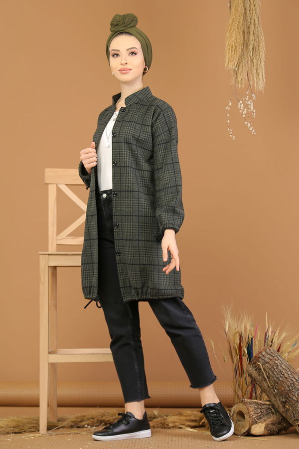 Dügmeli Ceket Haki - 5217 Haki - 5217 HAKİ