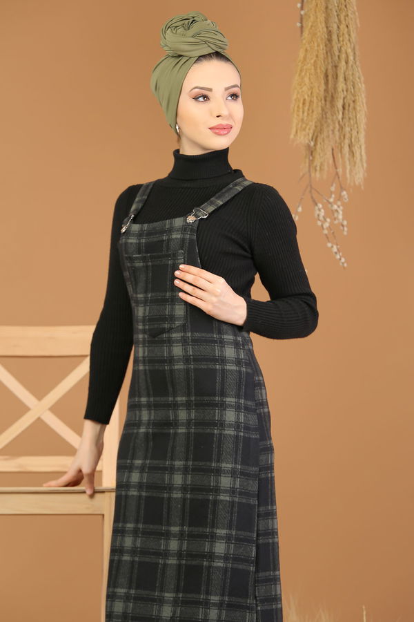 Askılı Salopet Haki - 5222 Haki - 5222