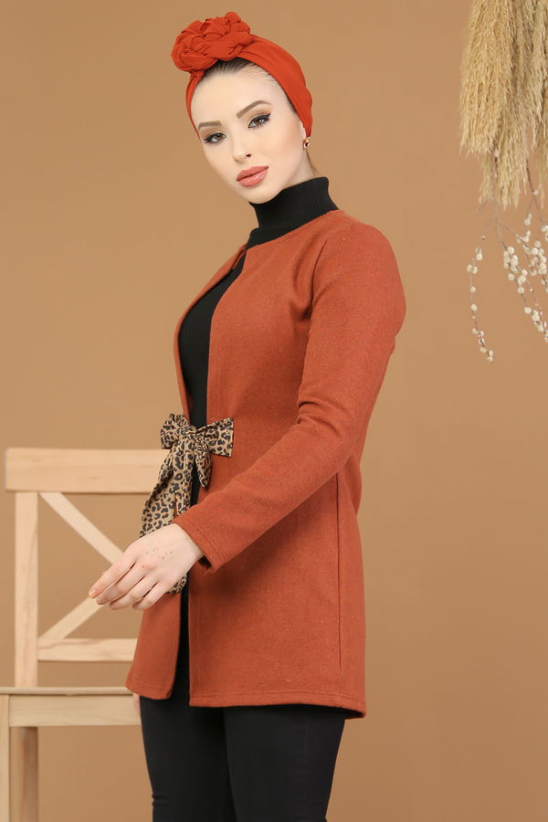 Kuşaklı Ceket Kiremit - 8193 Kiremit - 8193 KİREMİT