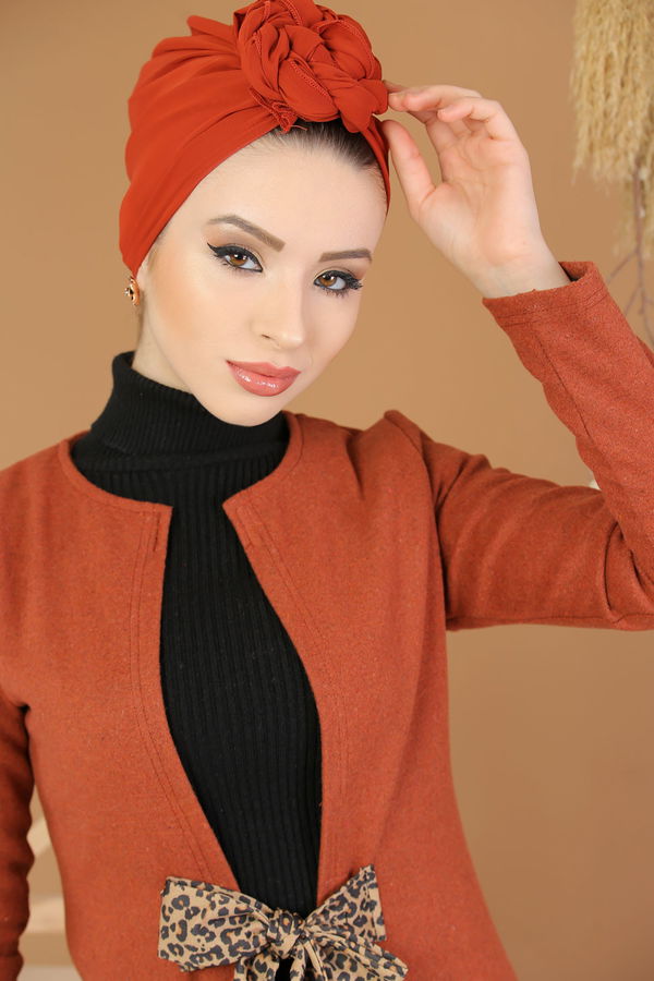 Kuşaklı Ceket Kiremit - 8193 Kiremit - 8193 KİREMİT