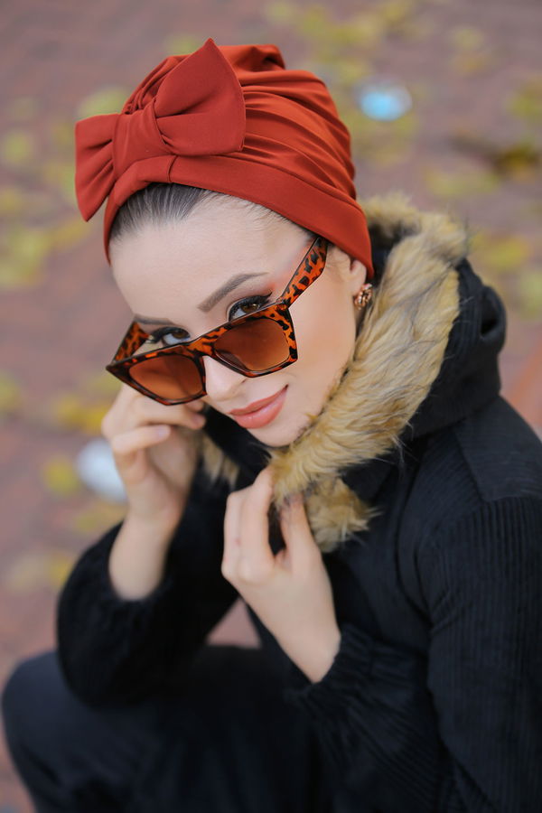 Fiyonklu Bone Siyah Kiremit - 6847 KİREMİT
