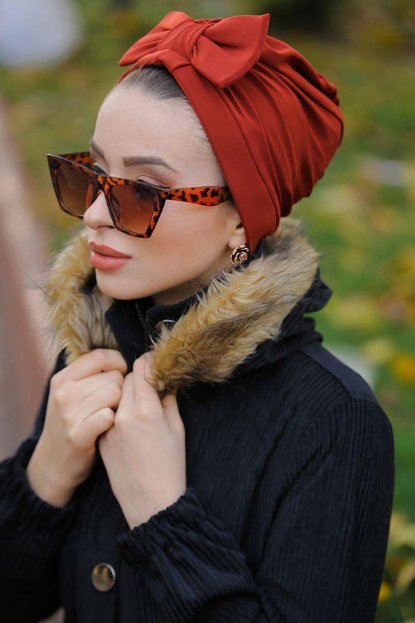 Fiyonklu Bone Siyah Kiremit - 6847 KİREMİT