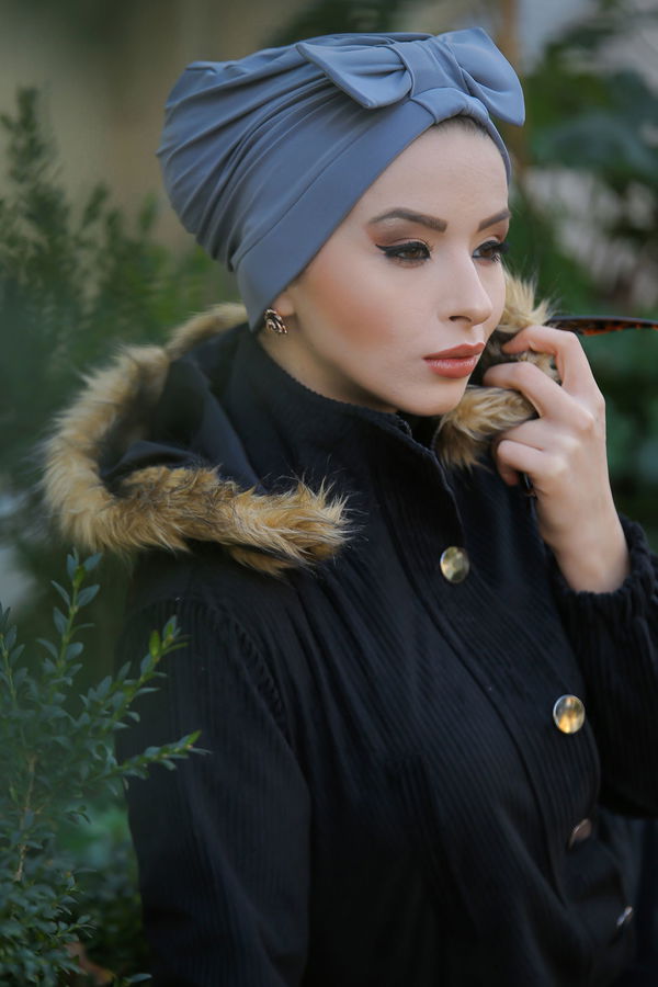 Fiyonklu Bone Siyah Antrasit - 6847 ANTRASİT