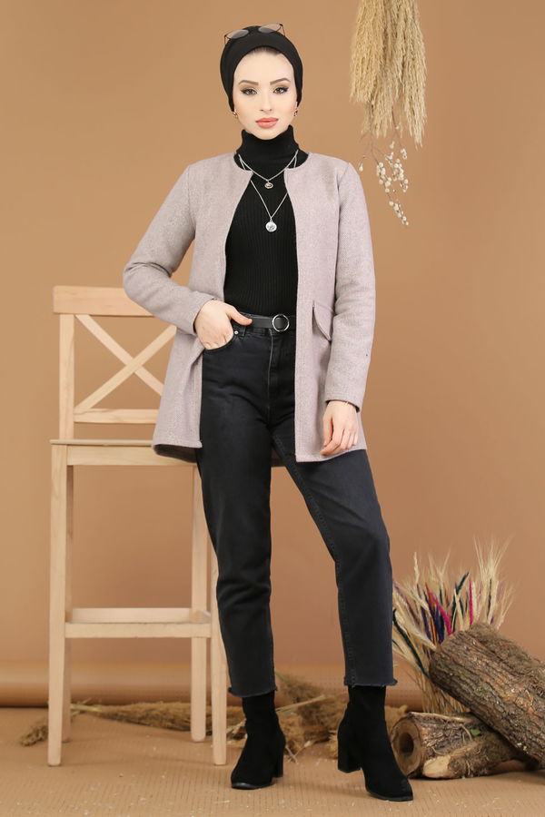 Ceket Pudra - 8196 Pembe - 8196 PEMBE