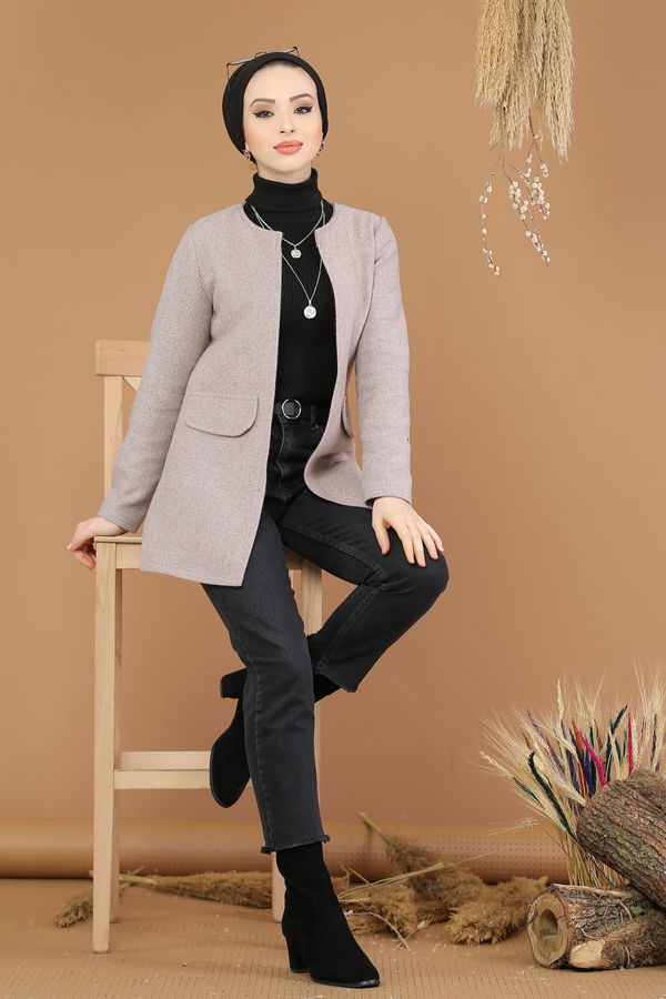 Ceket Pudra - 8196 Pembe - 8196 PEMBE